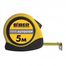 Рулетка AUTOSTOP обрезиненный корпус 5мх25мм (40073) БИБЕР