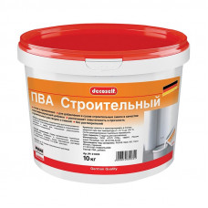 Клей ПВА строительный пластификатор ПУФАС Decoself (10кг)
