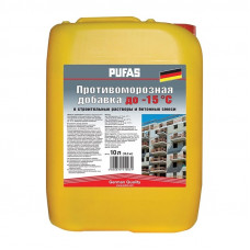 Добавка противоморозная в бетон и растворы до -15 ПУФАС (10л)