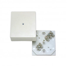 Коробка разветвительная о/у IP55 с клеммником белая ХЕГЕЛЬ КРК-2702-И (75х75х30мм)