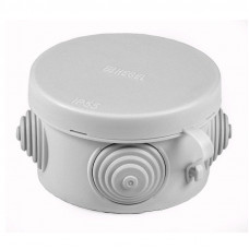 Коробка разветвительная о/у IP55 4 ввода (RAL7035) ХЕГЕЛЬ КР-2601-И (d=65мм, h=40мм)