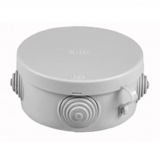 Коробка разветвительная о/у IP55 4 ввода (RAL7035) ХЕГЕЛЬ КР-2602-И (d=85мм, h=40мм)