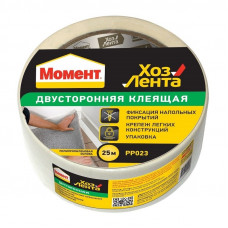 Лента клеящая двусторонняя хозяйственная (1690071) ХЕНКЕЛЬ МОМЕНТ (48ммх25м)