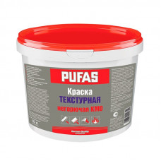 Краска текстурная 1 мм негорючая КМ0 ПУФАС NCS S 4000-N (10л=19,0кг)