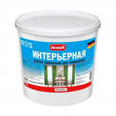 Краска интерьерная белая мороз. ПУФАС Decoself (15л=23,6кг)