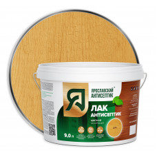 Лак-антисептик для древесины дуб (9л) Ярославский Антисептик