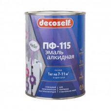 Эмаль ПФ-115 бежевая ПУФАС Decoself (0,9кг)