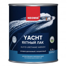Лак яхтный полуматовый алкидно-уретановый НЕОМИД (0,75л)