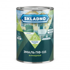 Эмаль ПФ-115 черная глянцевая SKLADNO (2,6кг)