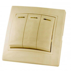 Выключатель в рамку сп, 3 кл. с инд. 10А, 230В, IP20, сл. кость (SQ1814-0106) ТДМ ЭЛЕКТРИК Таймыр