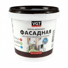 Краска фасадная акриловая белая ВГТ (15кг)