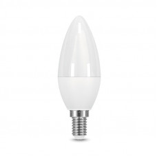 Лампа светодиодная LED E14, 9,5Вт, 230В, свеча C37, 3000К, теплый белый GAUSS