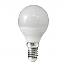 Лампа светодиодная LED E14, 8Вт, 230В, шар P45, 4000К, холодный белый