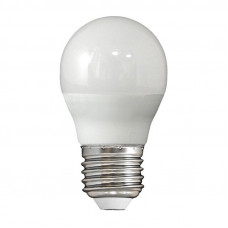 Лампа светодиодная LED E27, 6Вт, 230В, шар G45, 4000К, холодный белый
