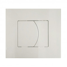 Клавиша механическая для инсталляции 2-X-DI двойной слив, прямоугольная, пластик, белая ИНКОЭР