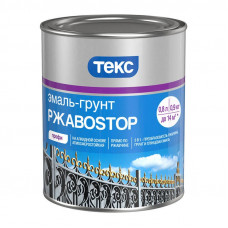 Грунт-эмаль 3 в 1 по ржавчине черная ТЕКС РжавоStop (0,9кг)