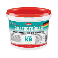 Краска влагостойкая белая мороз. ПУФАС Decoself (1,72л=2,7кг)