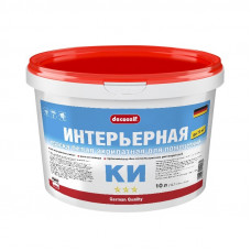 Краска интерьерная белая мороз. ПУФАС Decoself (10л=15,7кг)