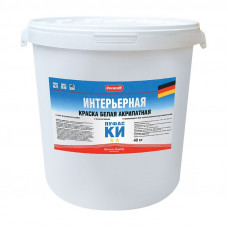 Краска интерьерная белая мороз. ПУФАС Decoself (40кг)